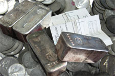 pieces et lingots en argent