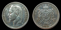 5 francs Napoléon III 1870